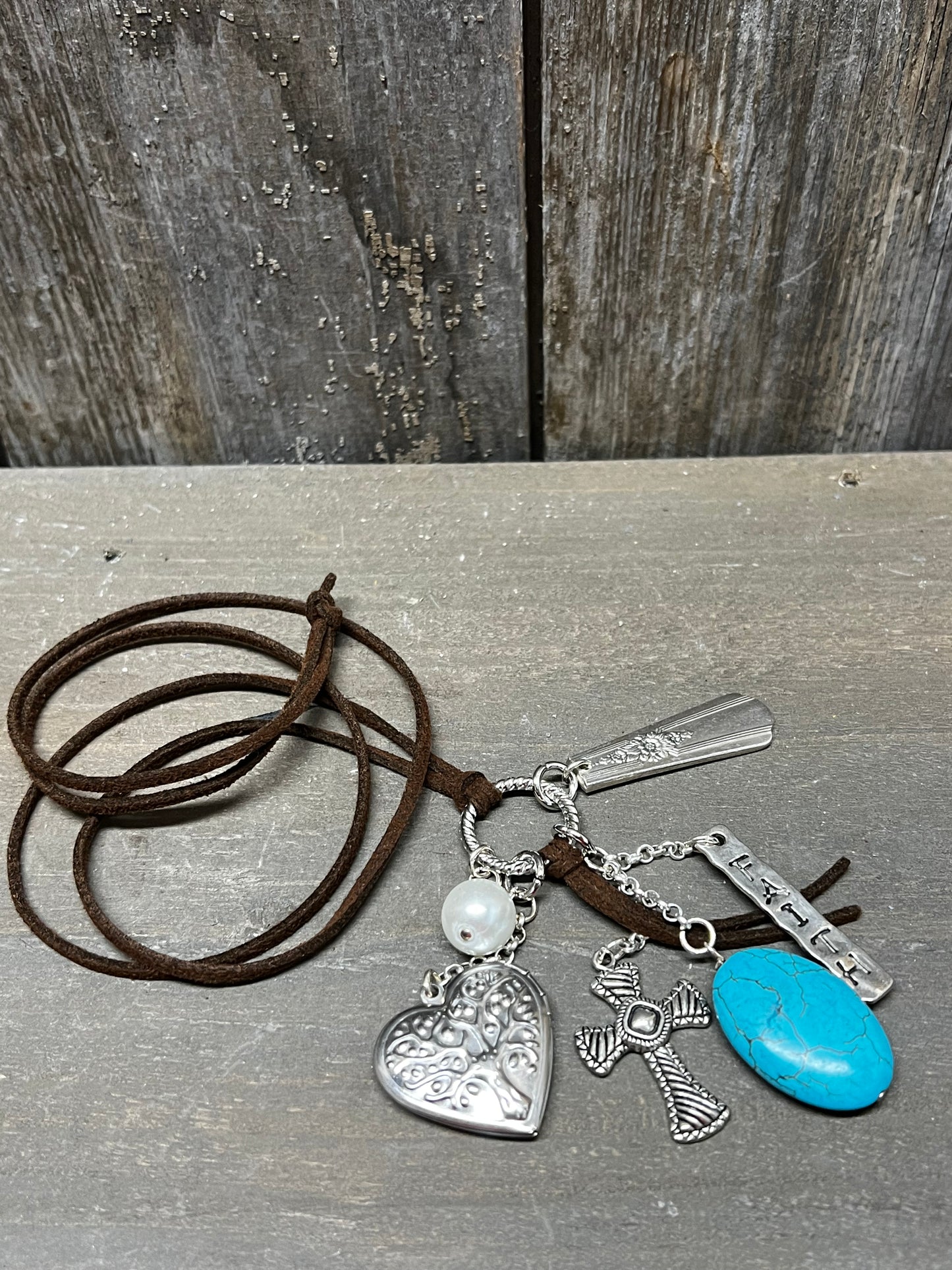 Necklace, Suede Cord, Assorted Styles, MaKenzie, TURQUOISE