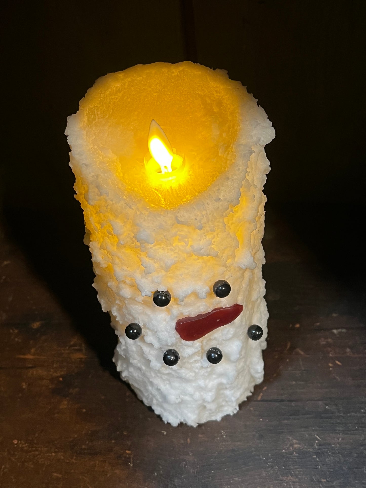 Candle, Moving Flame, BUMPY SNOWMAN