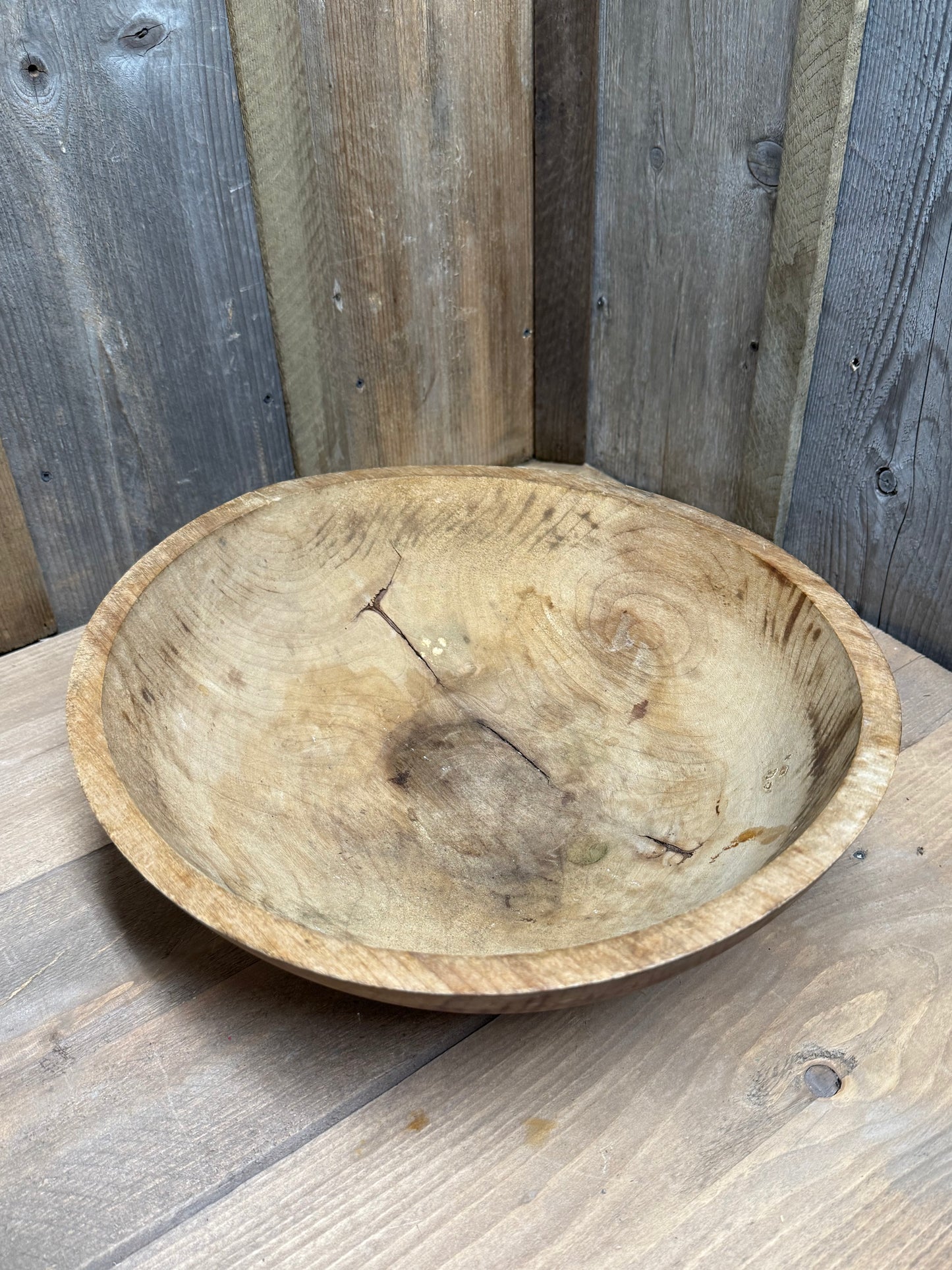 Butter/Dough Bowl, 13.25" OOR, UNEVEN