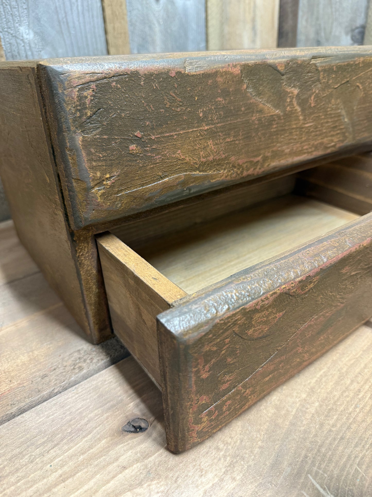 1 DRAWER CADDY, Distressed