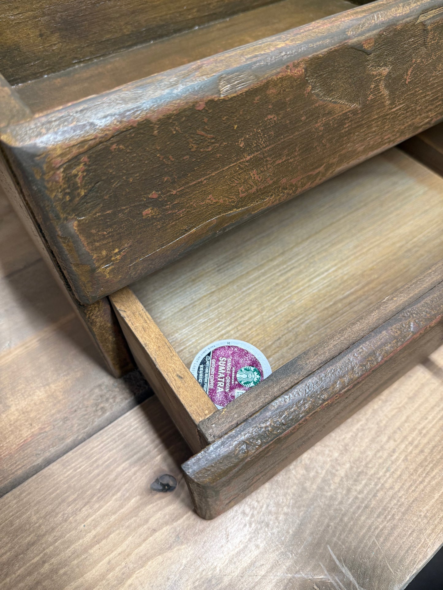 1 DRAWER CADDY, Distressed