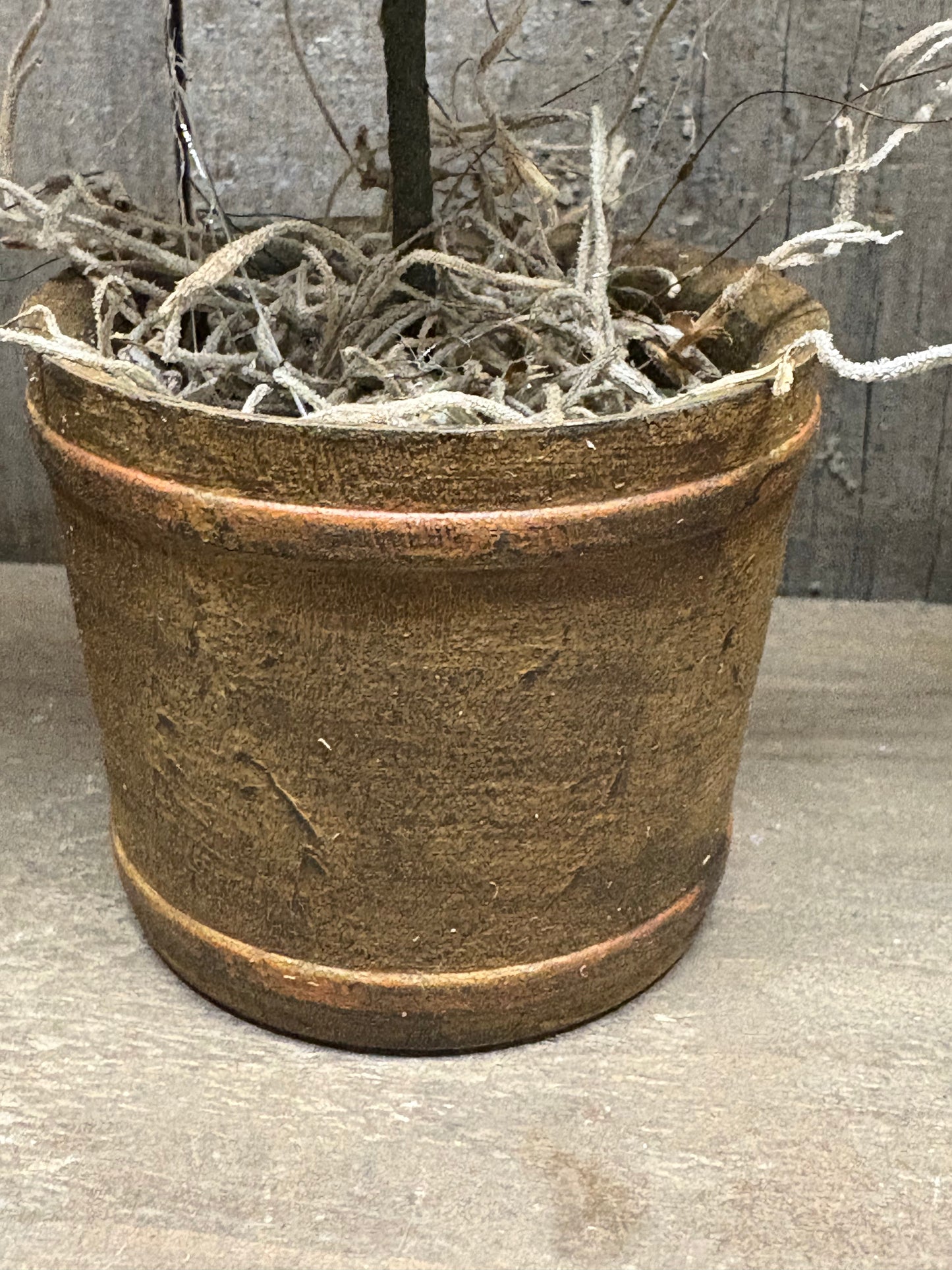 BOTTLE BRUSH TREE/WASHTUB, 11", Assorted