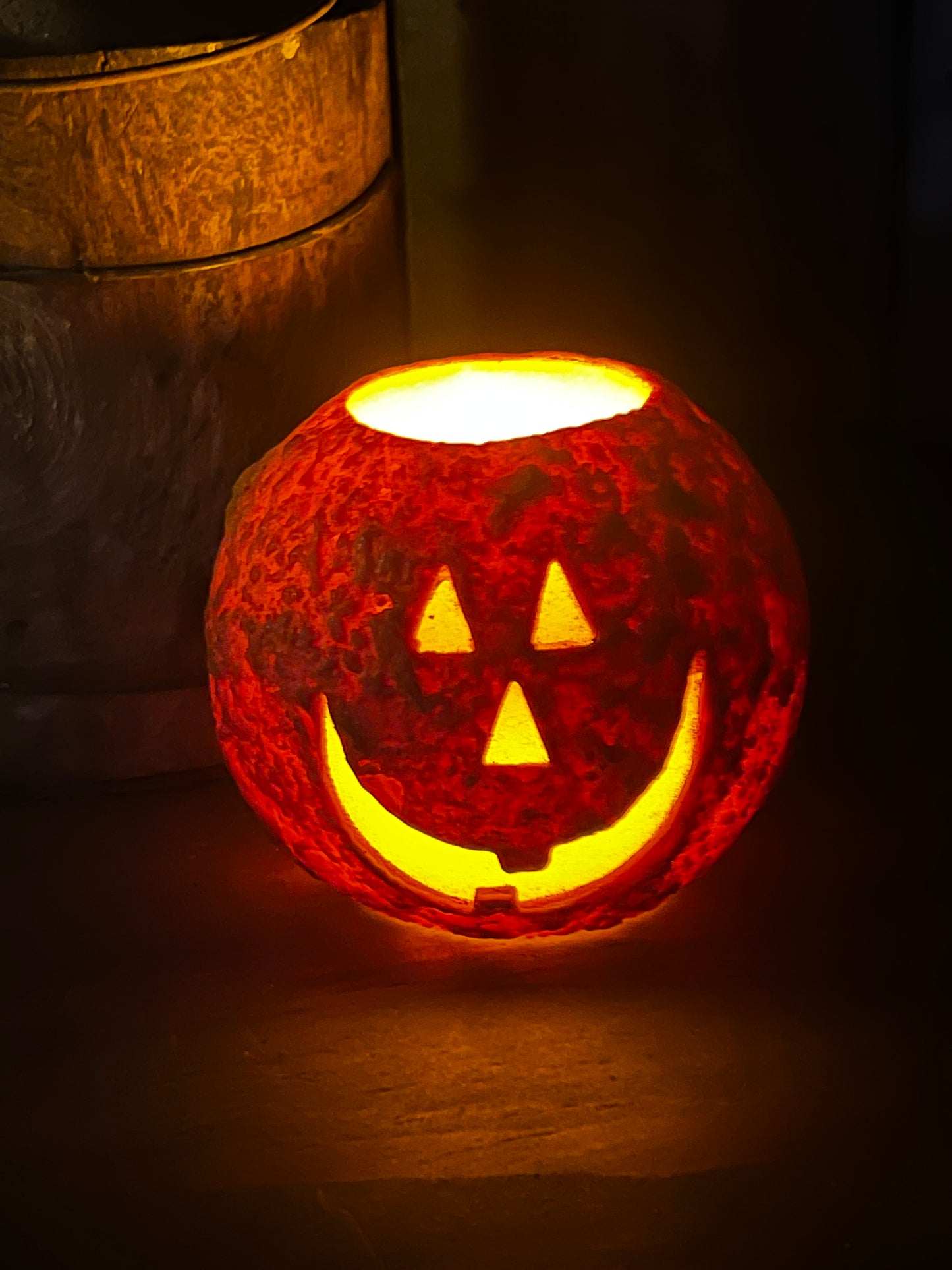 Candle, LED Round, JACK O'LANTERN