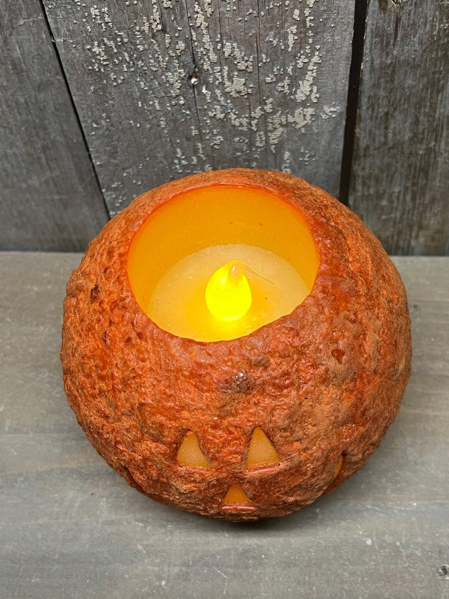 Candle, LED Round, JACK O'LANTERN