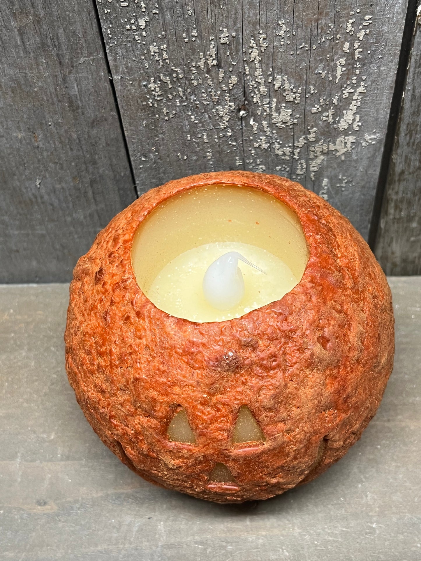 Candle, LED Round, JACK O'LANTERN