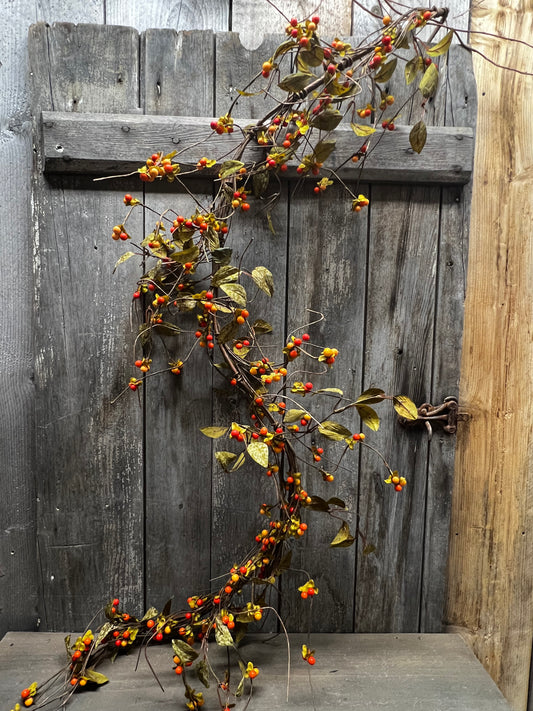 Garland, 5', BITTERSWEET & LEAVES