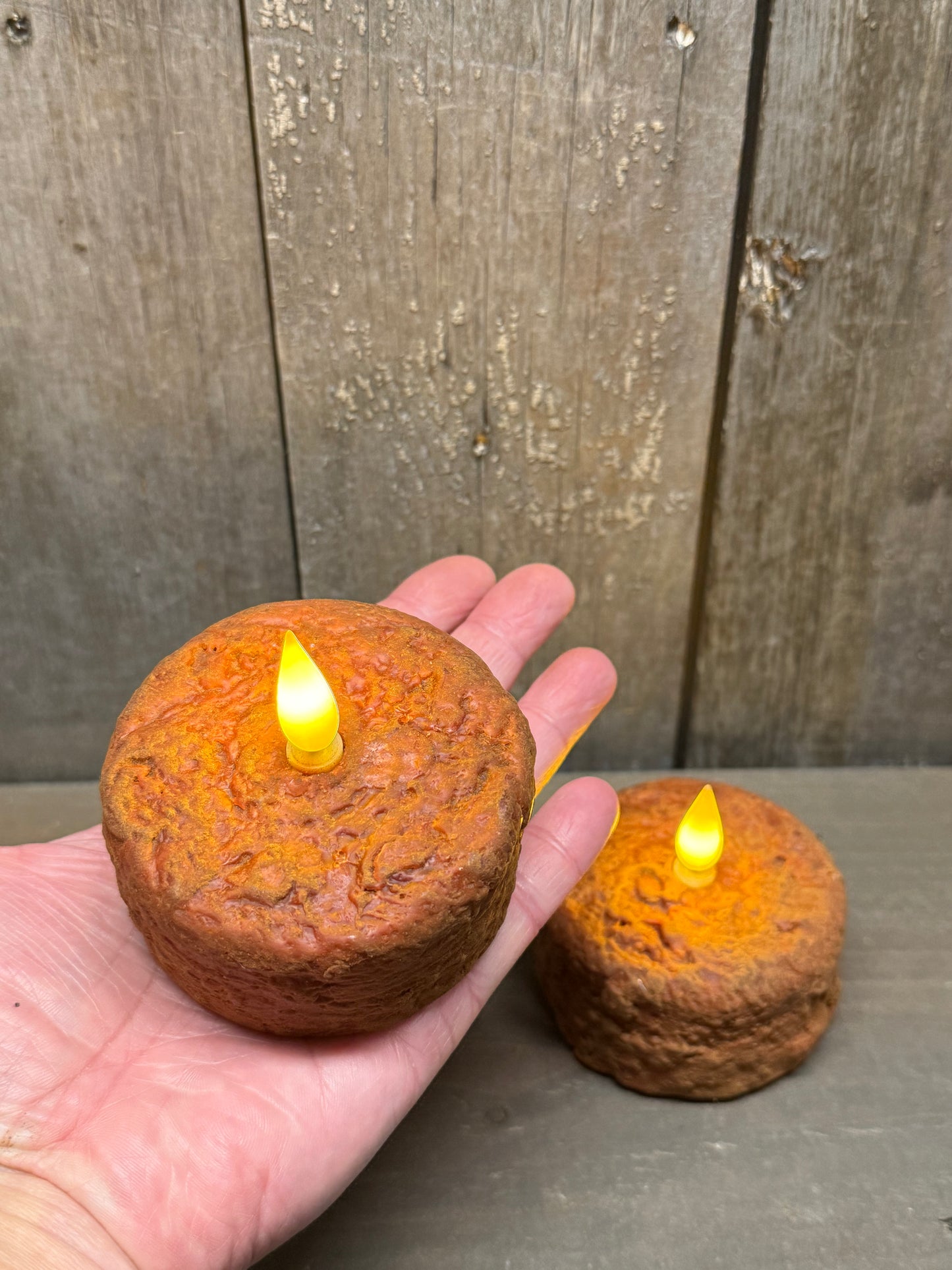 Cake Candle Tea Light, LARGE, SET/2