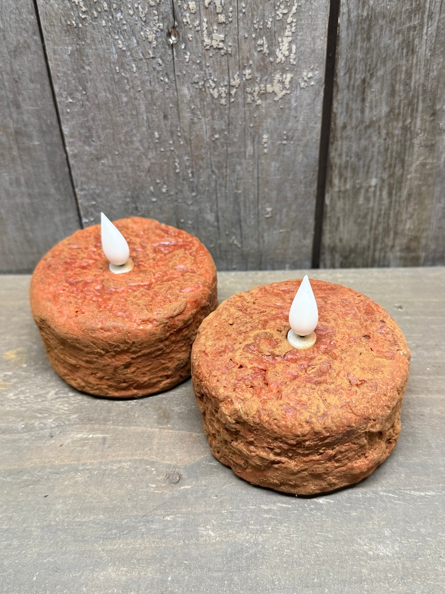 Cake Candle Tea Light, LARGE, SET/2