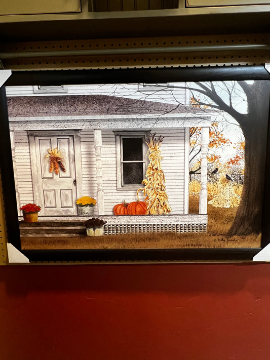 Framed Art, 24x36, AUTUMN GREETINGS