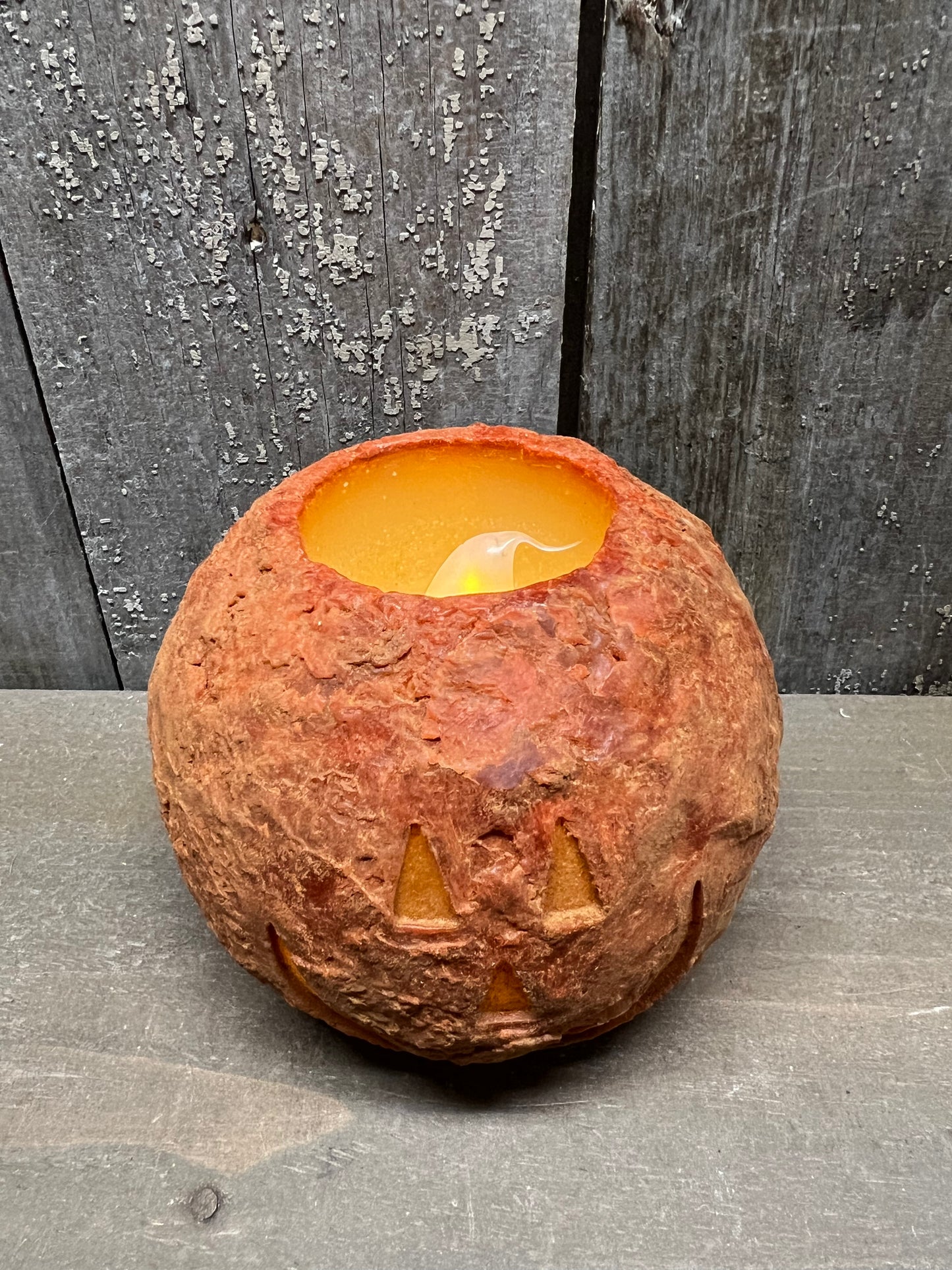 Candle, LED Round, JACK O'LANTERN