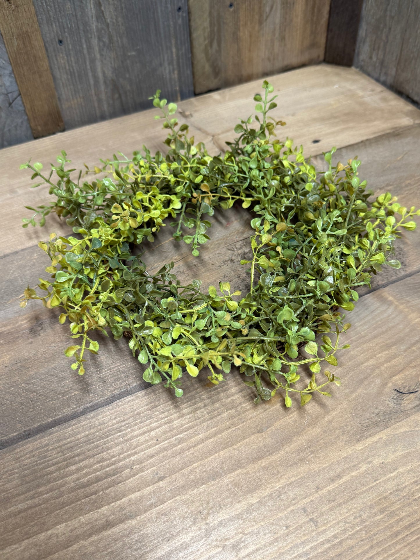 Candle Ring, 8", Baby's Grass, NEW GREEN