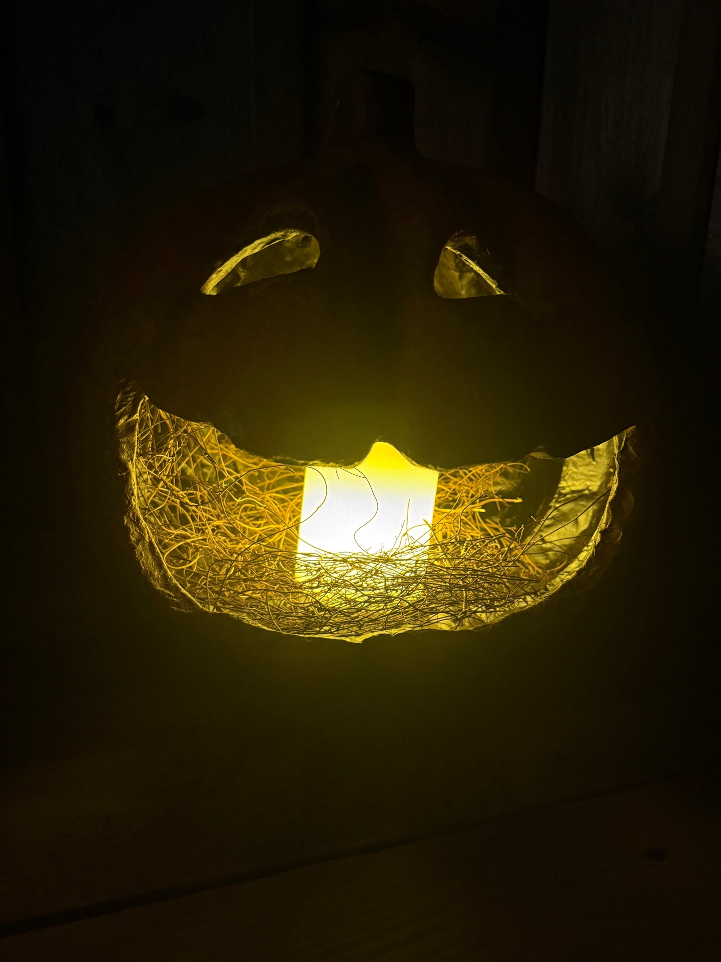 Pumpkin, Paper Mache, HAPPY HANK