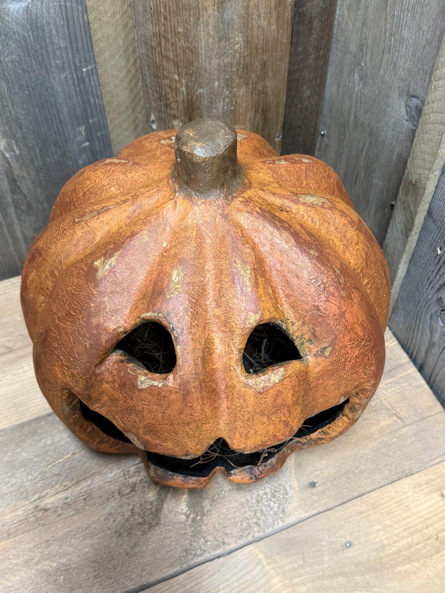 Pumpkin, Paper Mache, HAPPY HANK