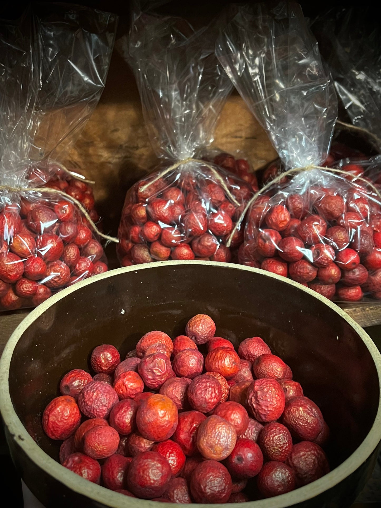 Crabapples, Dried, 2 lbs. RED or NATURAL