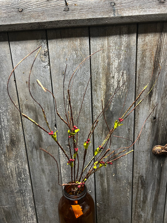 Spray, 24", WINTER TWIG & BERRY