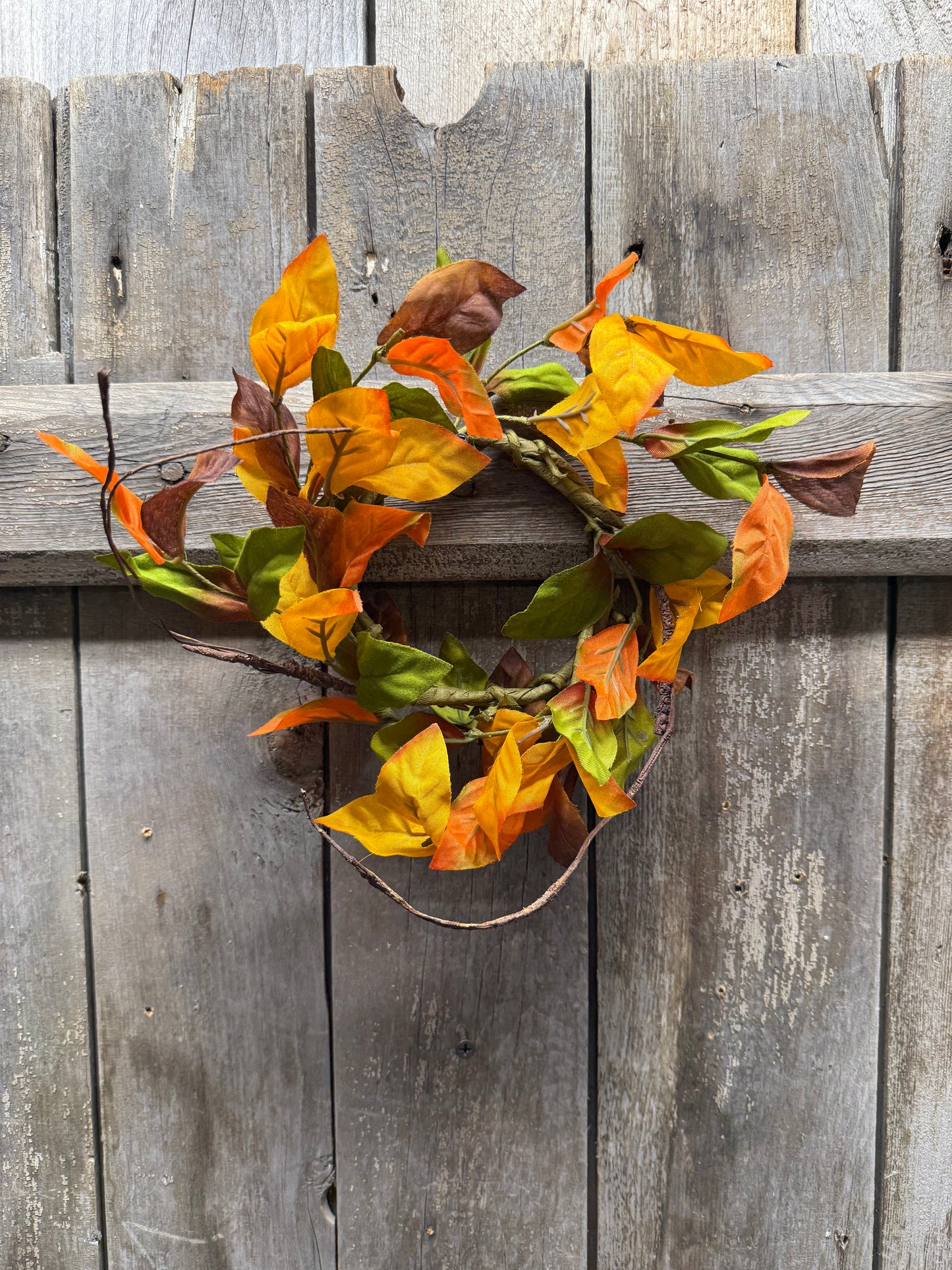 Candle Ring, 3.5" Inner Ring, HARVEST LEAF