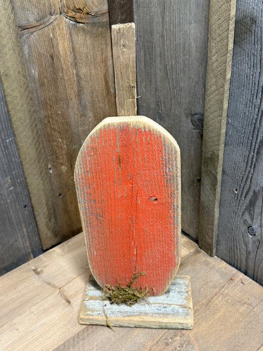 Pumpkin Sitter, 15", RECLAIMED WOOD
