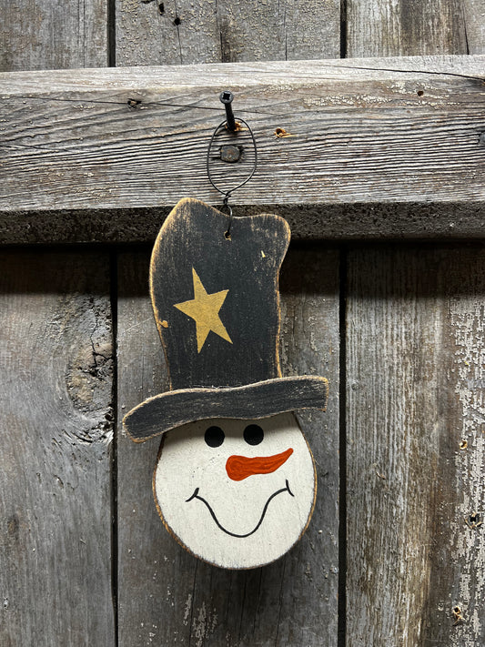 Hanger, SNOWMAN W/STAR