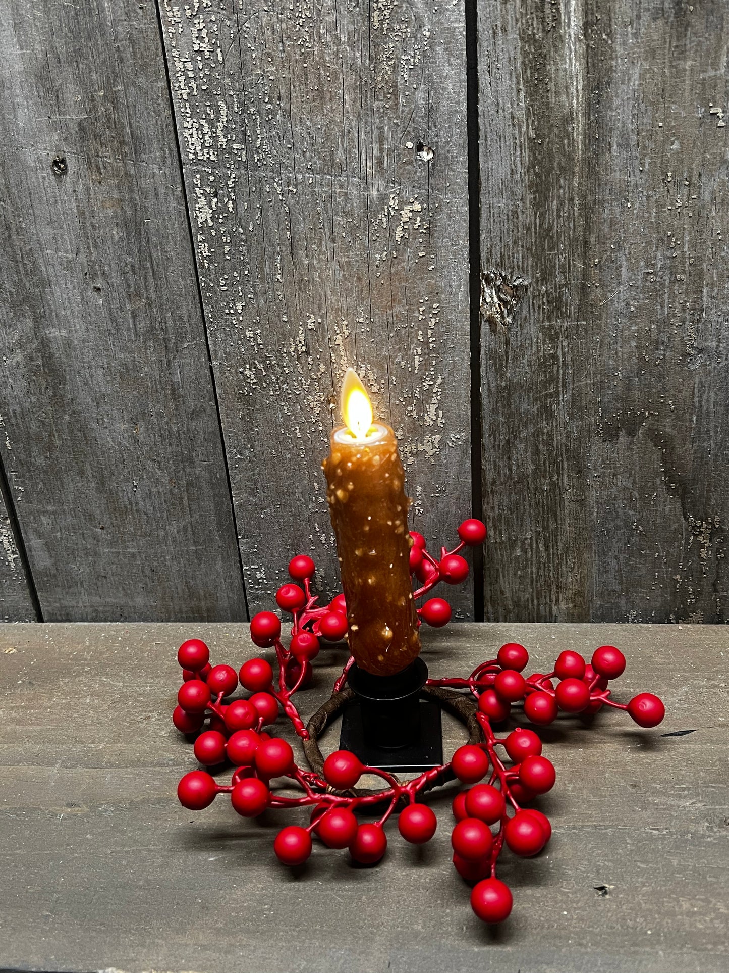 Weatherproof Berries, Matte Finish, 2” CANDLE RING