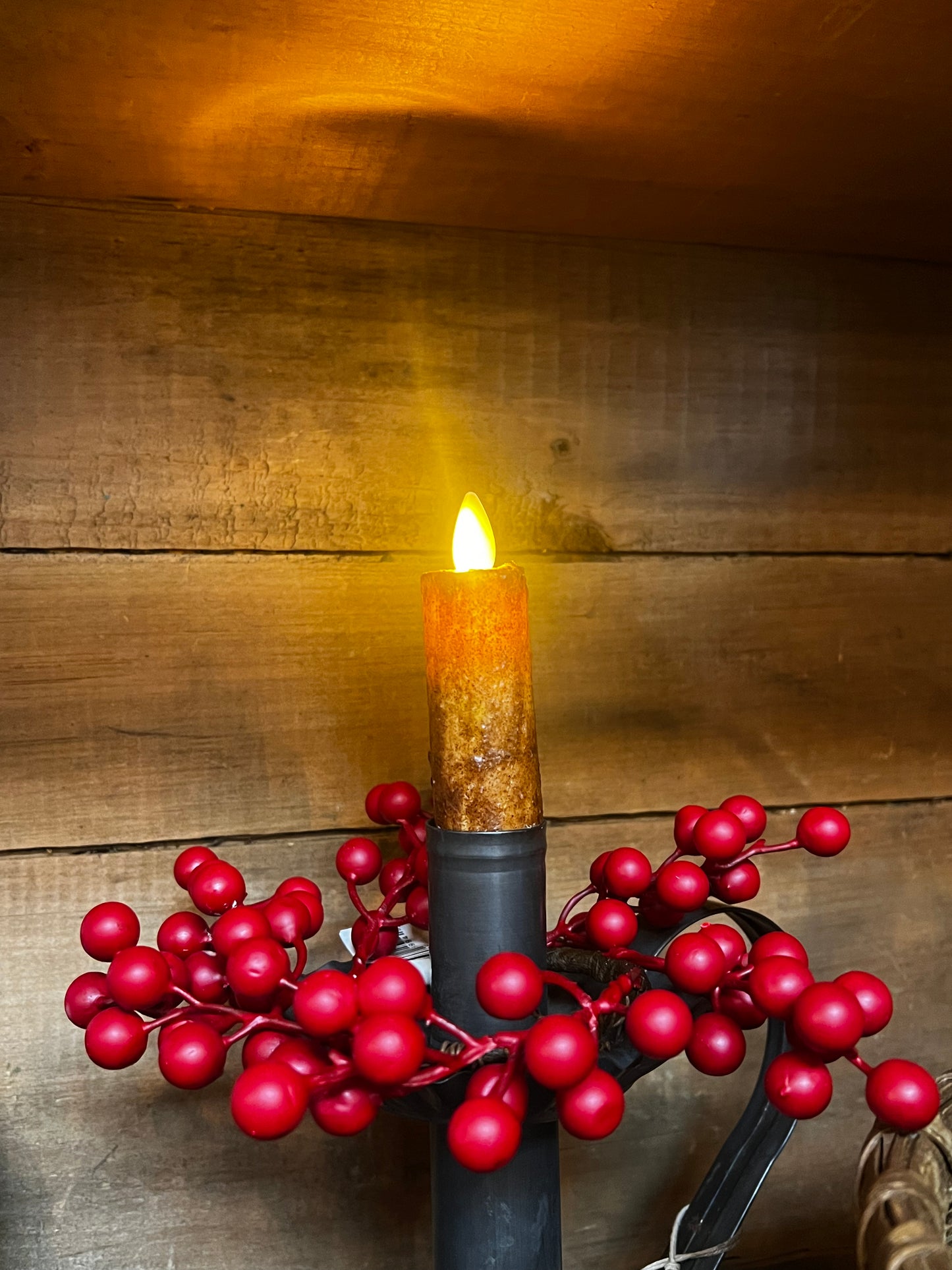 Weatherproof Berries, Matte Finish, 2” CANDLE RING