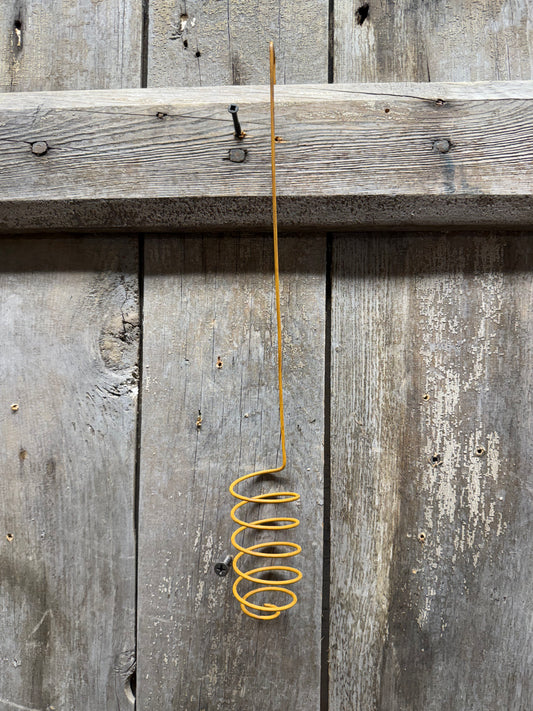 Candle Holder, SPIRAL WIRE, LARGE, Rusty