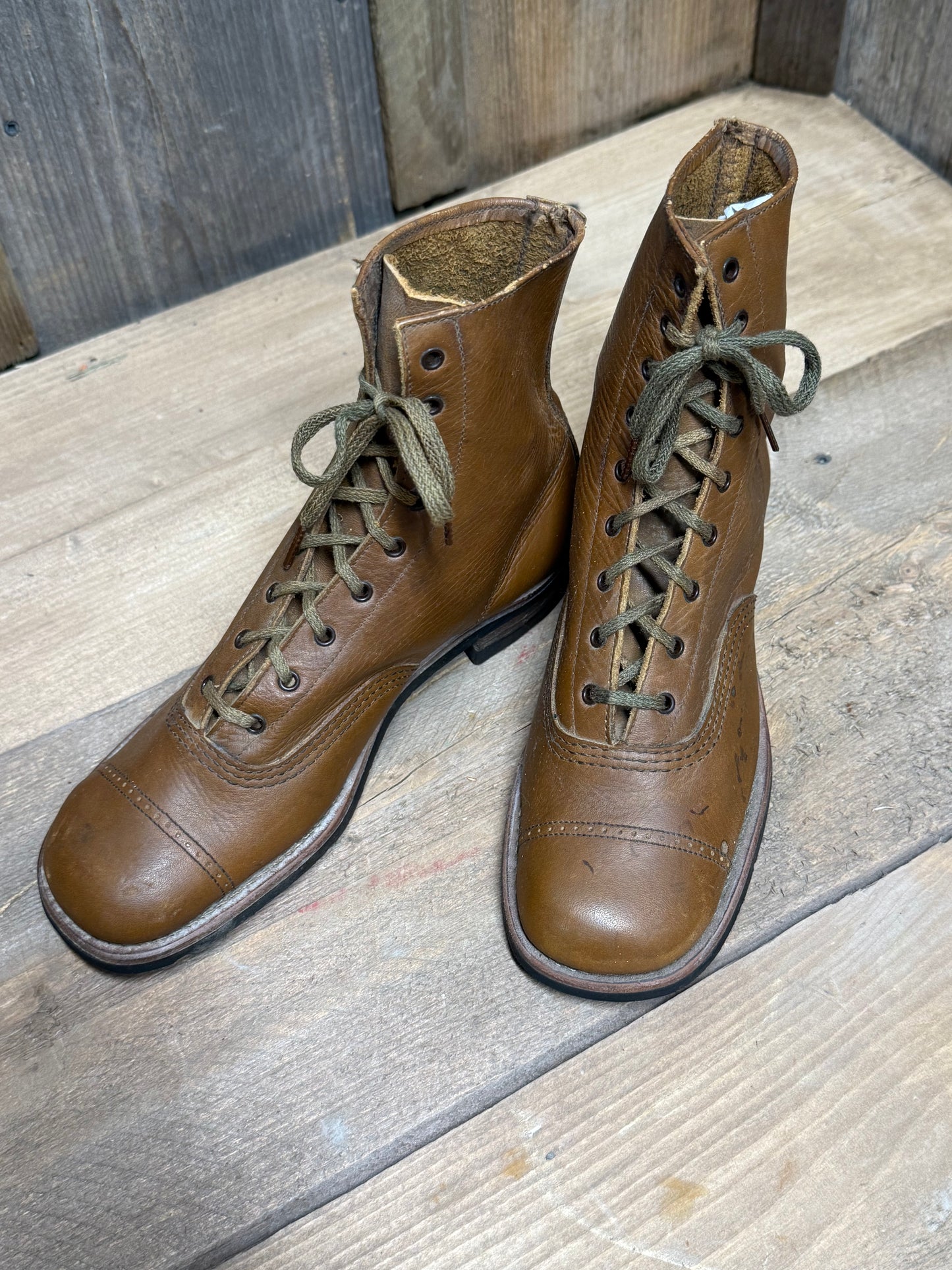 CHILD'S BOOTS, Vintage, Leather