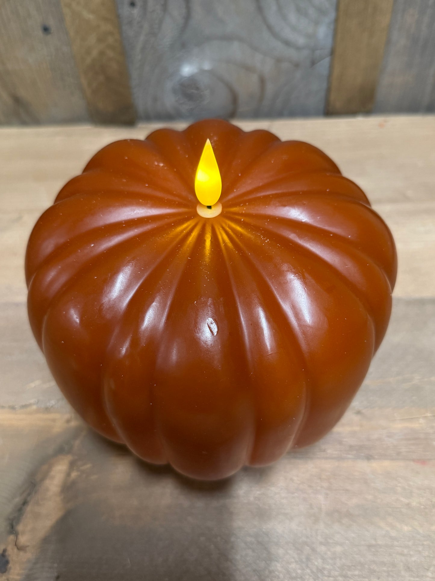 Candle, 6", TIMER, PUMPKIN