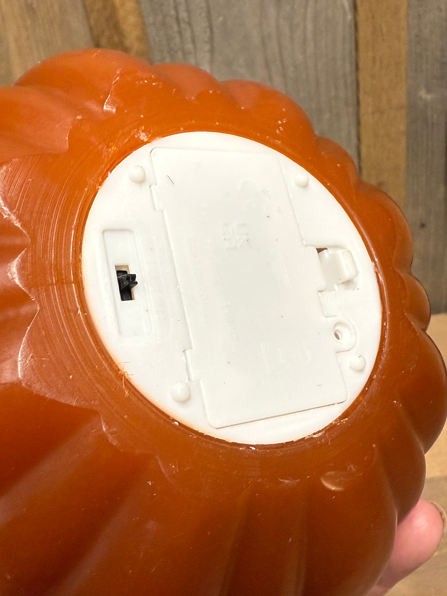 Candle, 6", TIMER, PUMPKIN