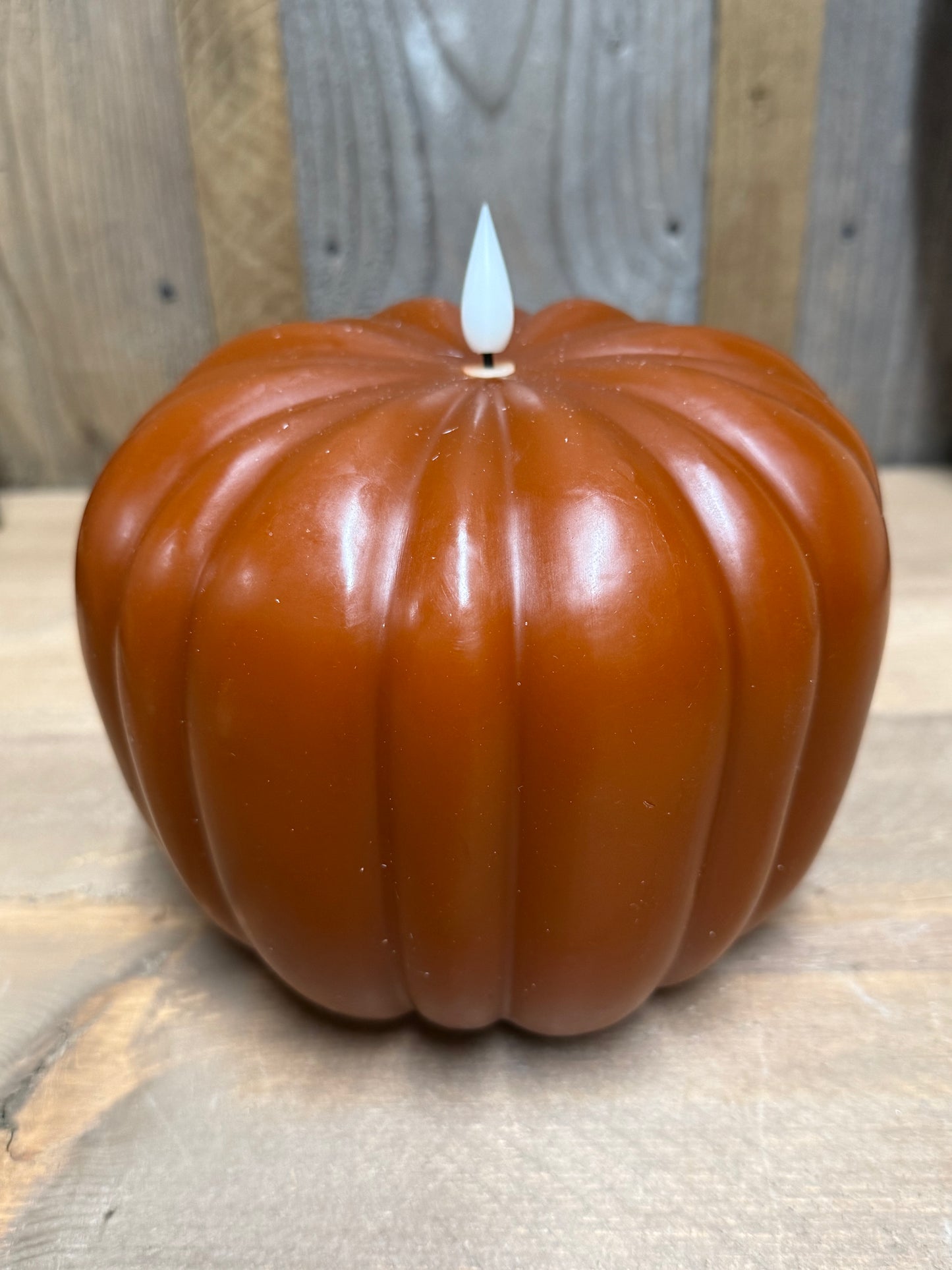 Candle, 6", TIMER, PUMPKIN