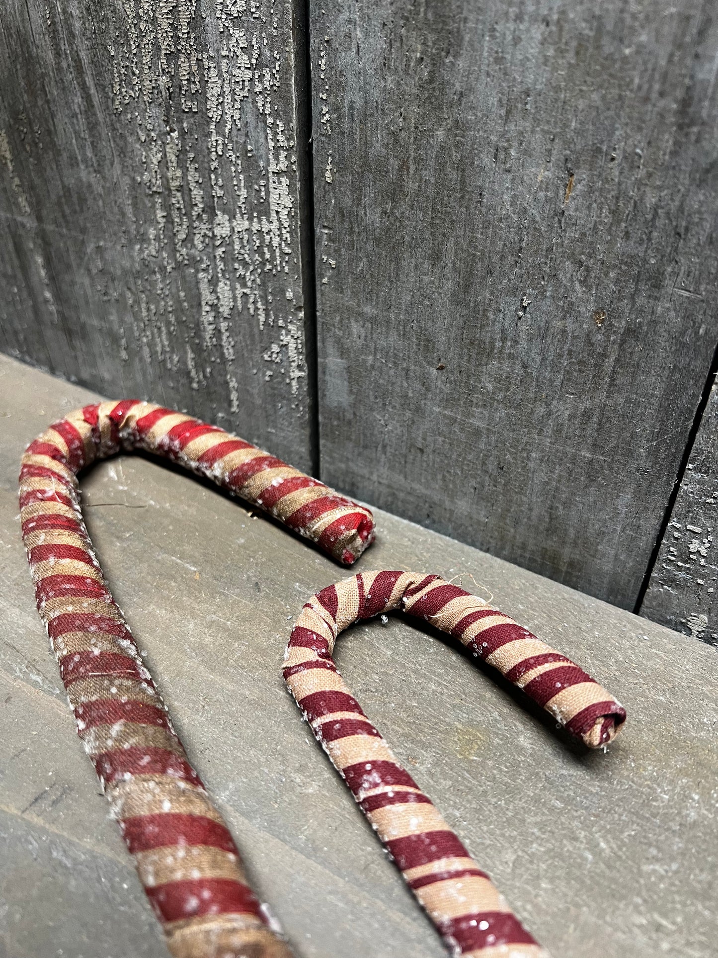 Candy Cane, ANTIQUE SPARKLE, 12" or 9"