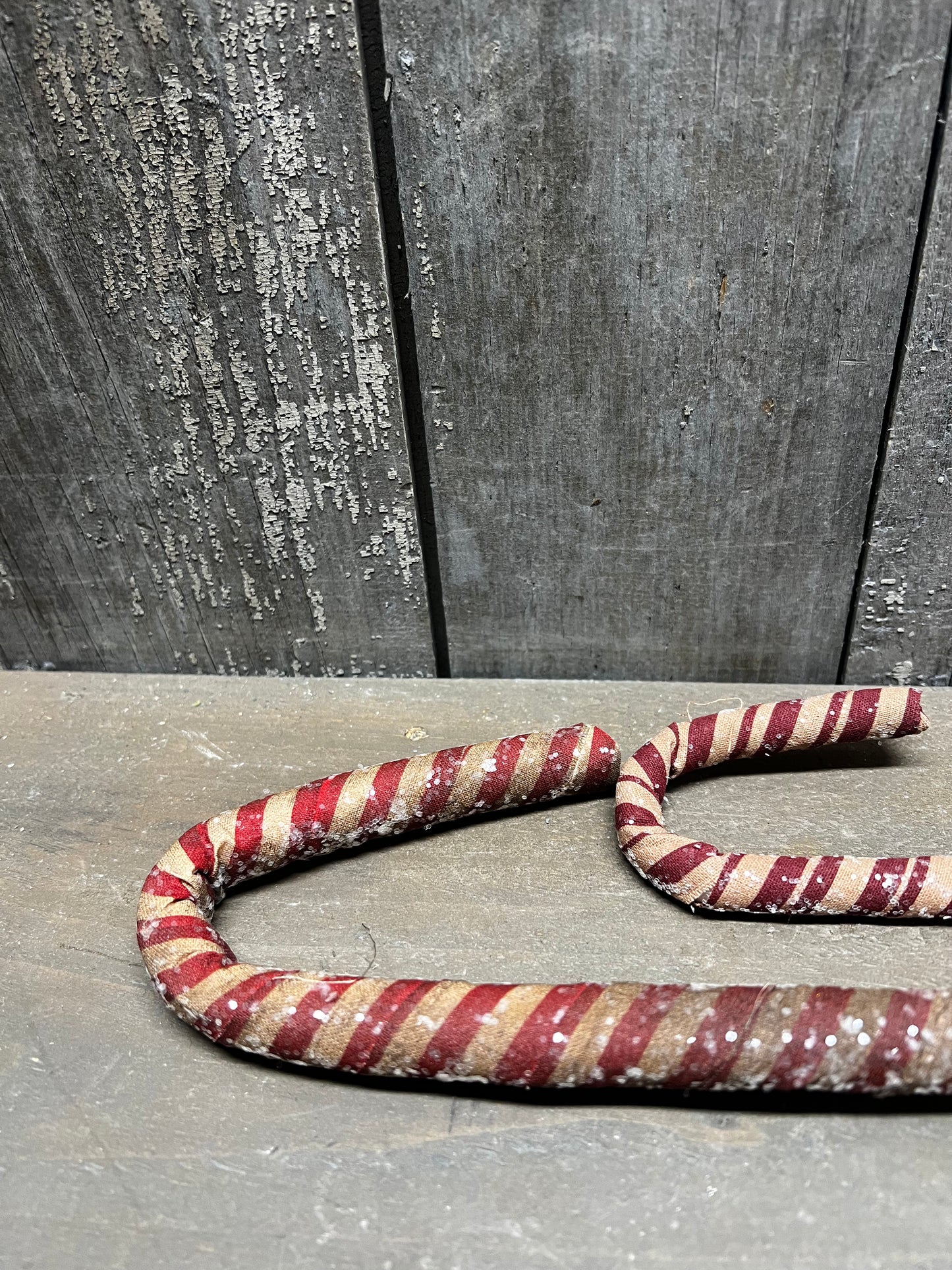 Candy Cane, ANTIQUE SPARKLE, 12" or 9"