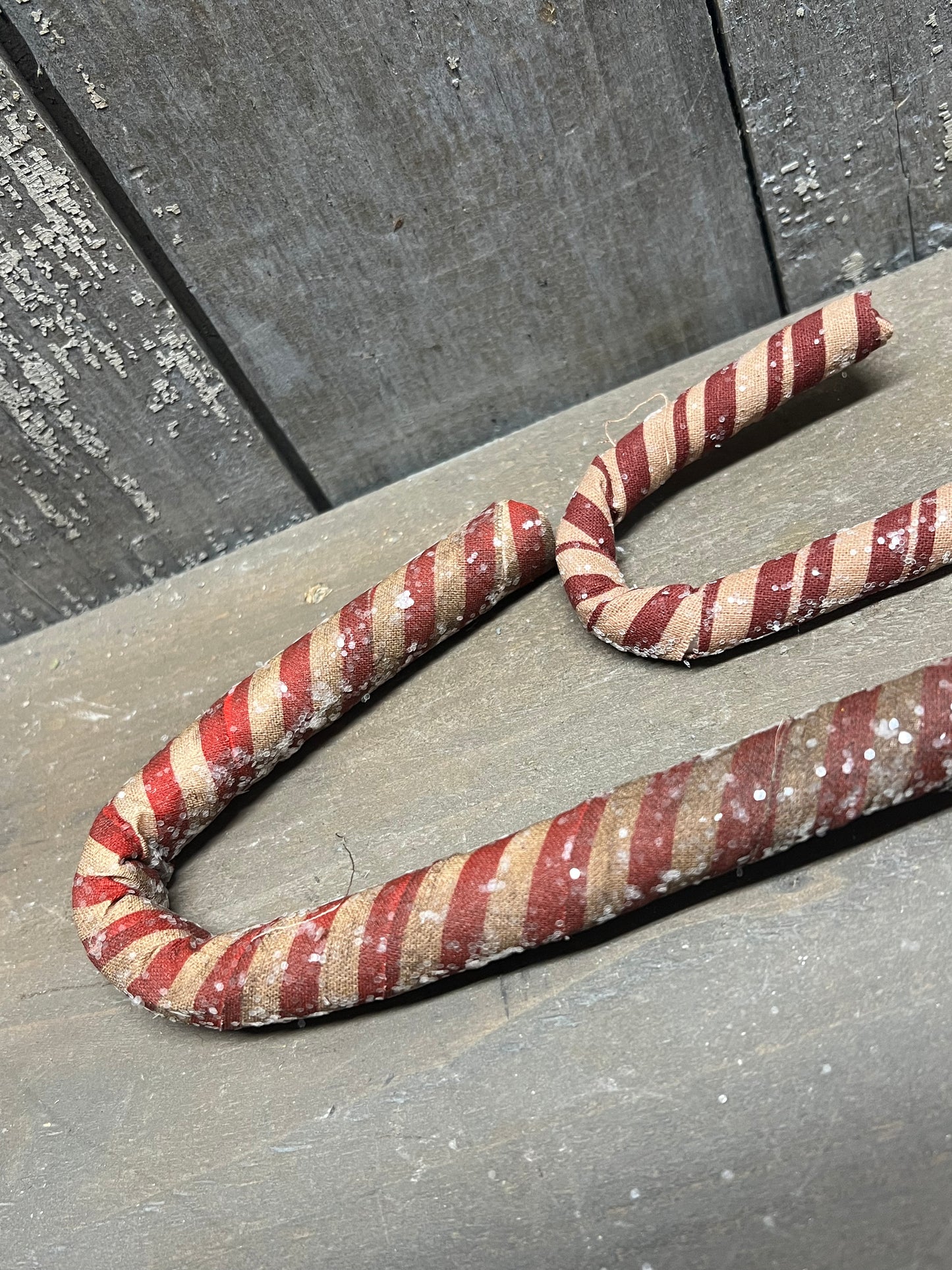 Candy Cane, ANTIQUE SPARKLE, 12" or 9"