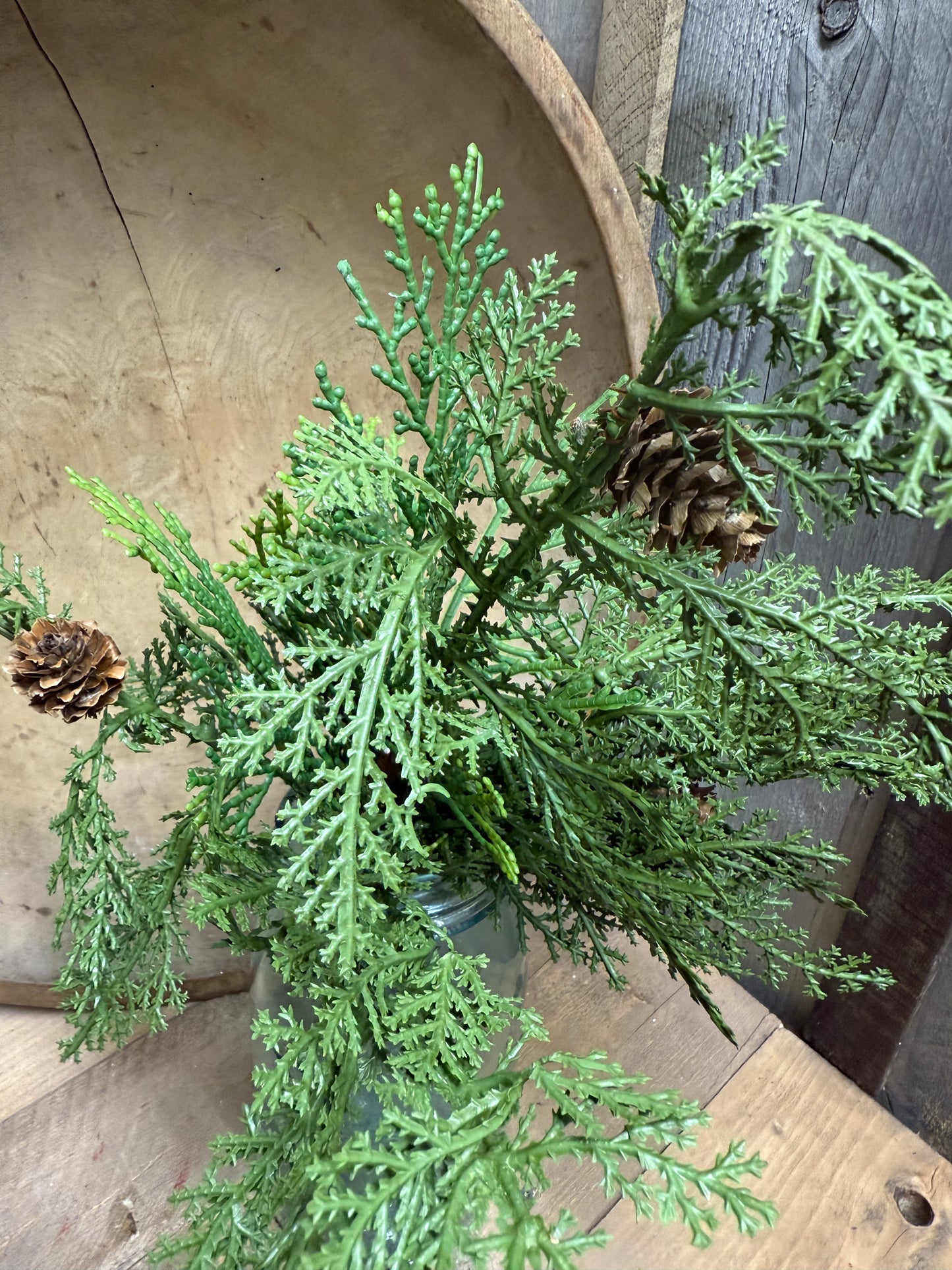Bush, 16", CEDAR & PINECONE