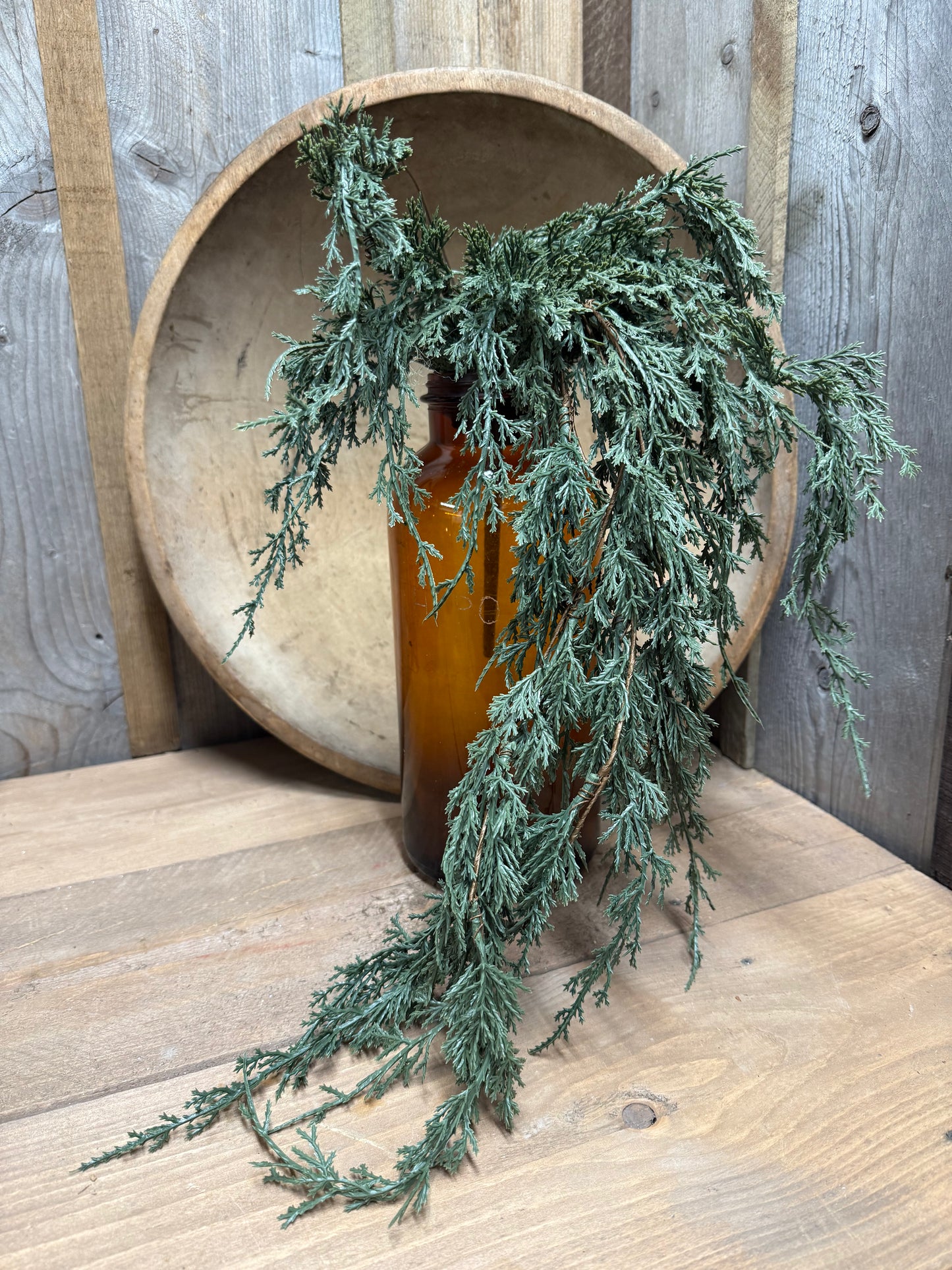 Dripping Garland, 17.5", DARK GREEN JUNIPER