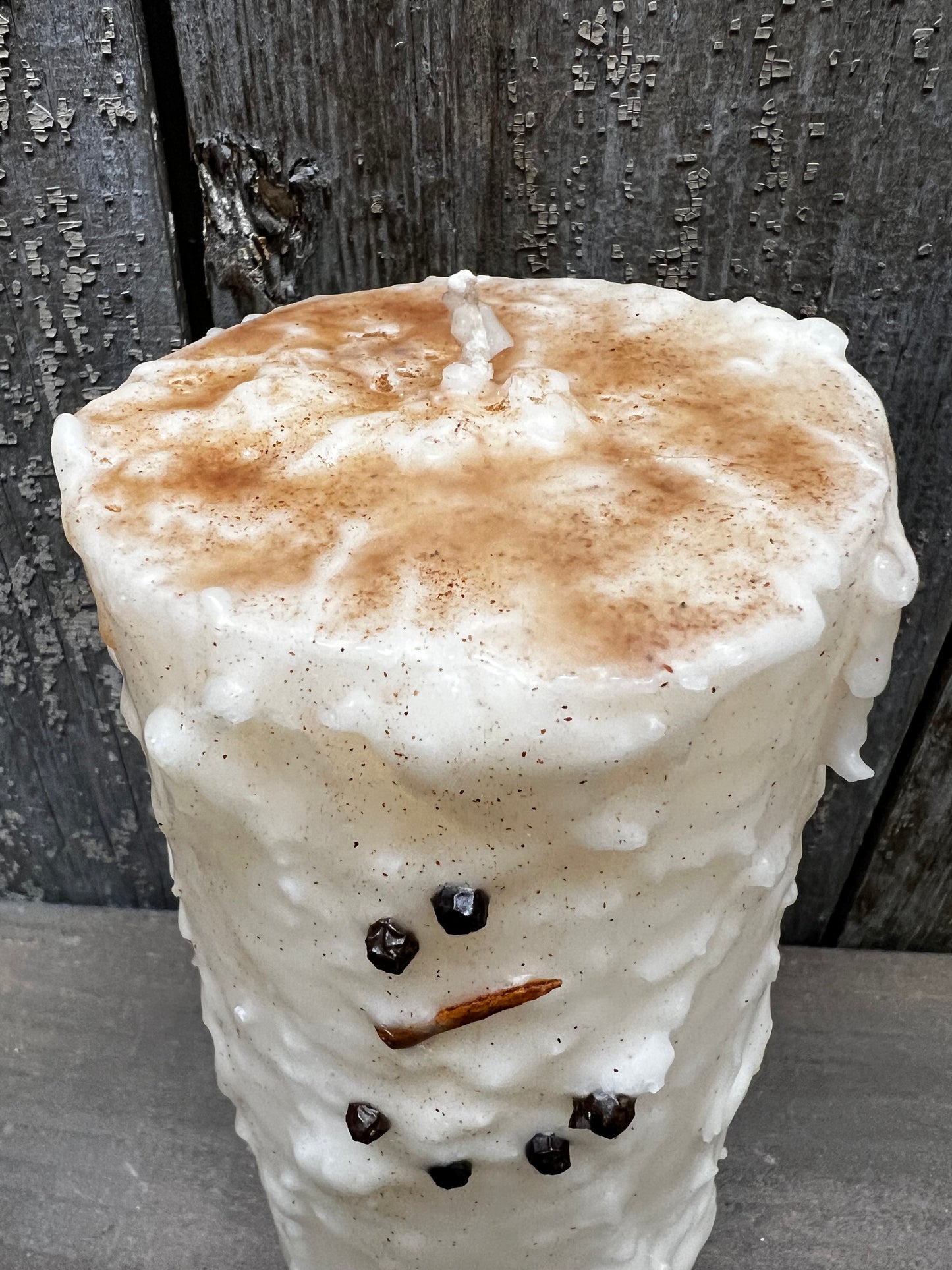 Candle, 3”x4”, SNOWMAN