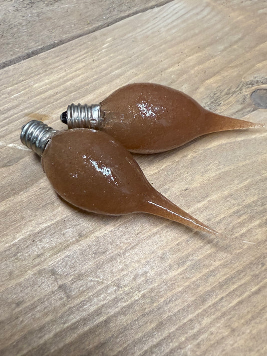 Bulbs, 2 Pack, Hand Dipped Silicone, RUSTIC
