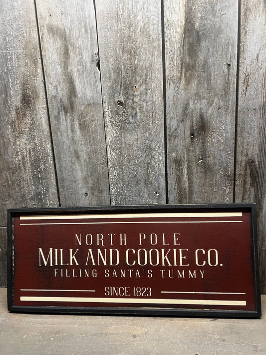 Framed Sign, NORTH POLE COOKIE COMPANY