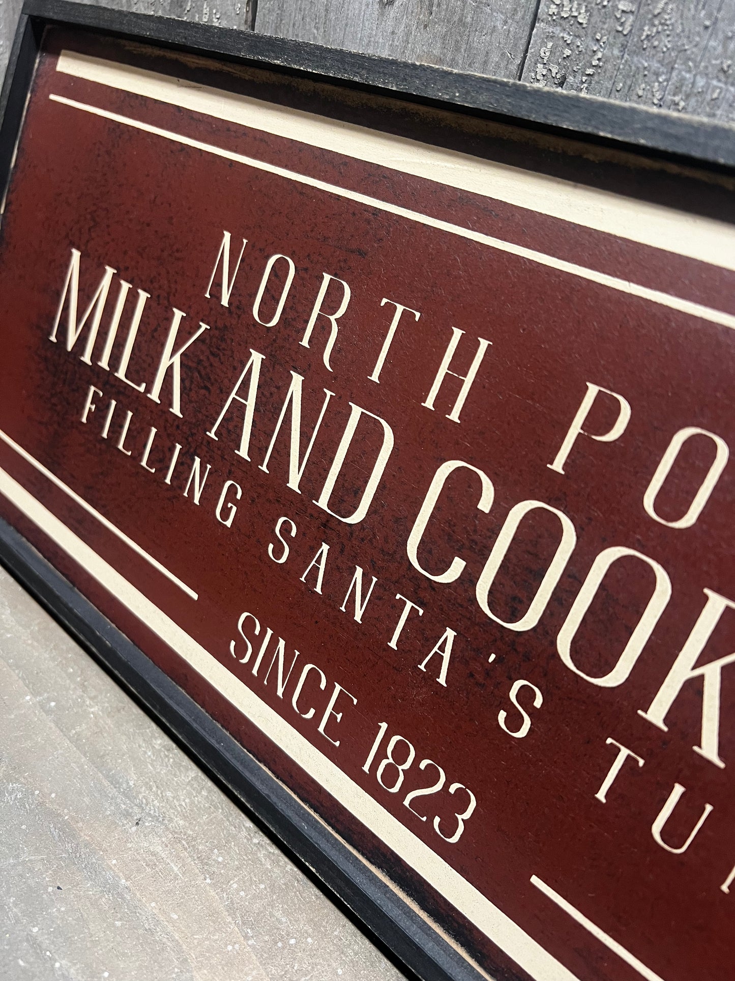 Framed Sign, NORTH POLE COOKIE COMPANY