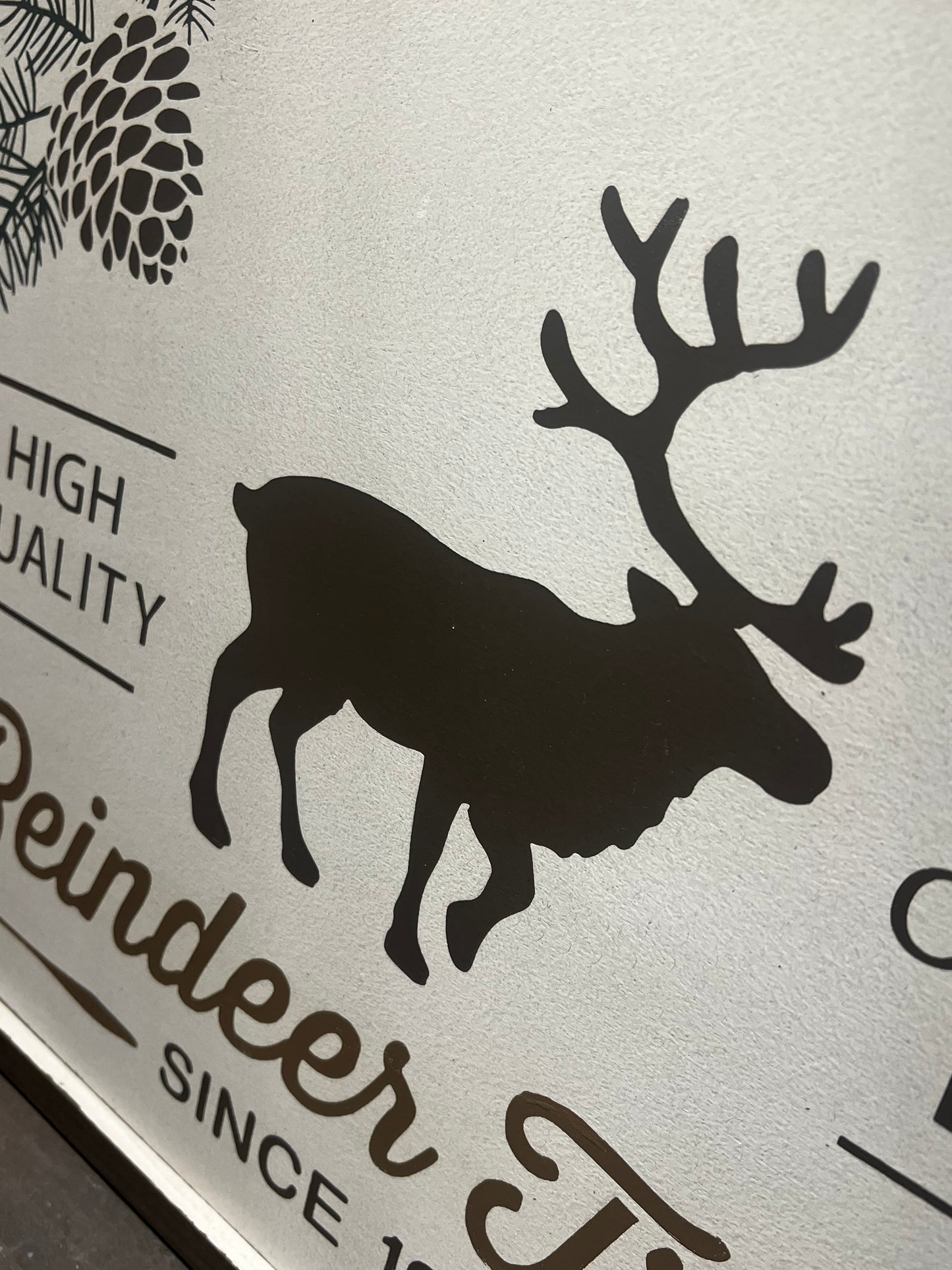 Framed Sign, REINDEER FEED