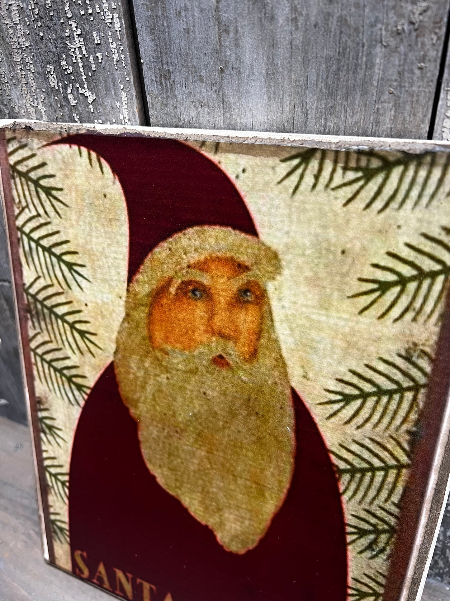 Canvas, 8"x 10", SANTA CLAUS