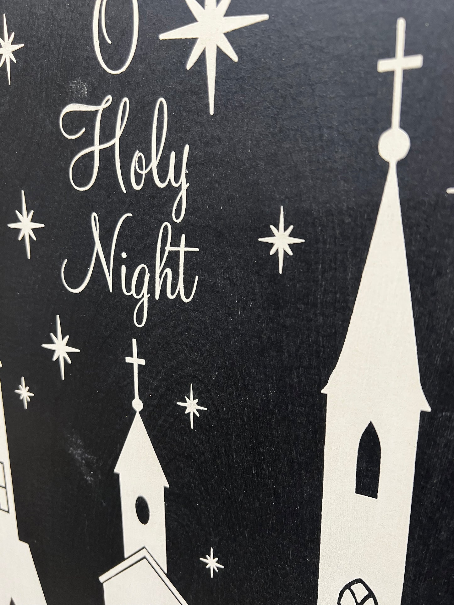 Sign, 12"x 16", O HOLY NIGHT