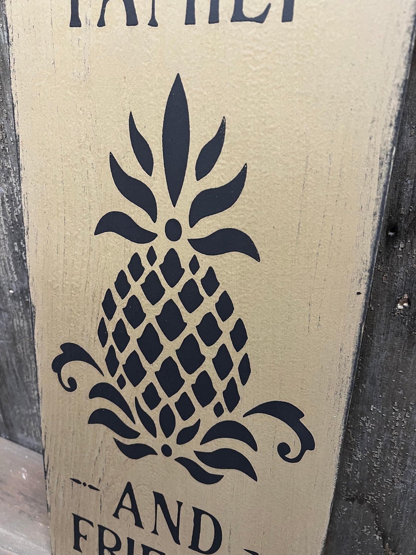 Tavern Sign, 9"x 22", PINEAPPLE WELCOME