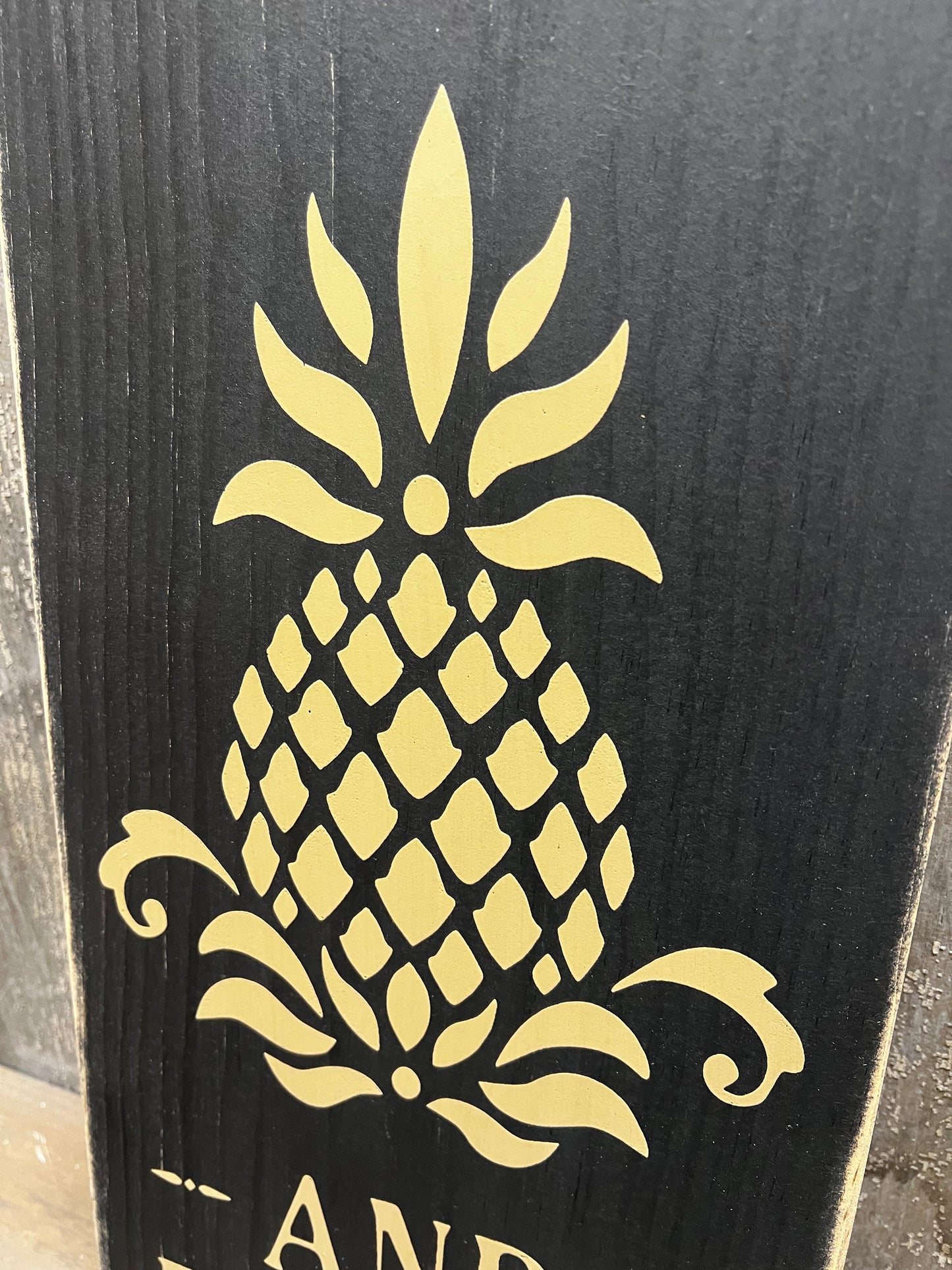 Tavern Sign, 9"x 22", PINEAPPLE WELCOME