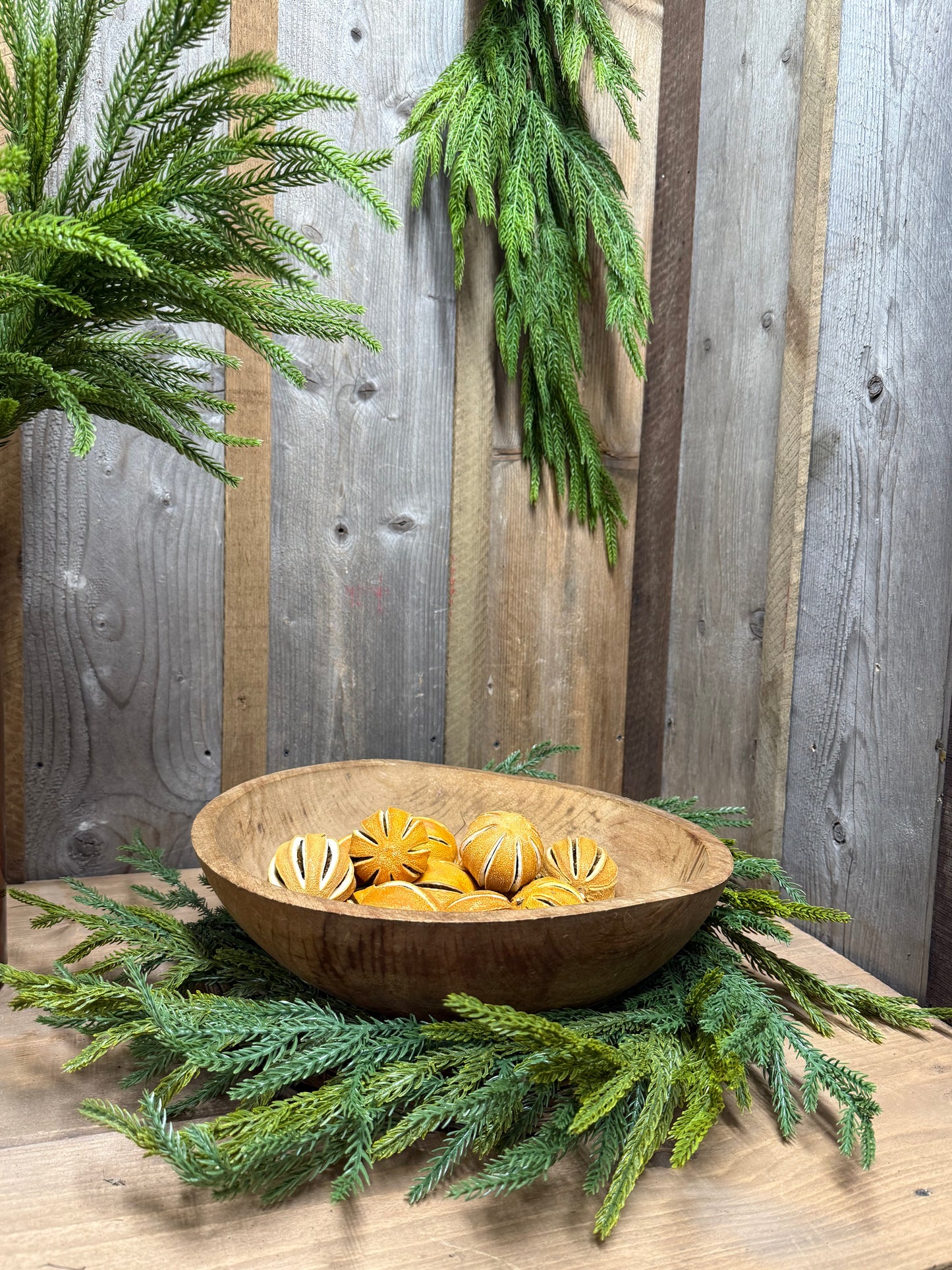 Wreath, 21” Overall, FRESH TOUCH NORFOLK PINE