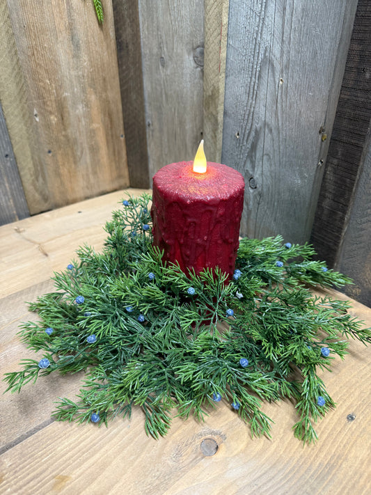 Candle Ring, 5” Inner Ring, JUNIPER BERRY