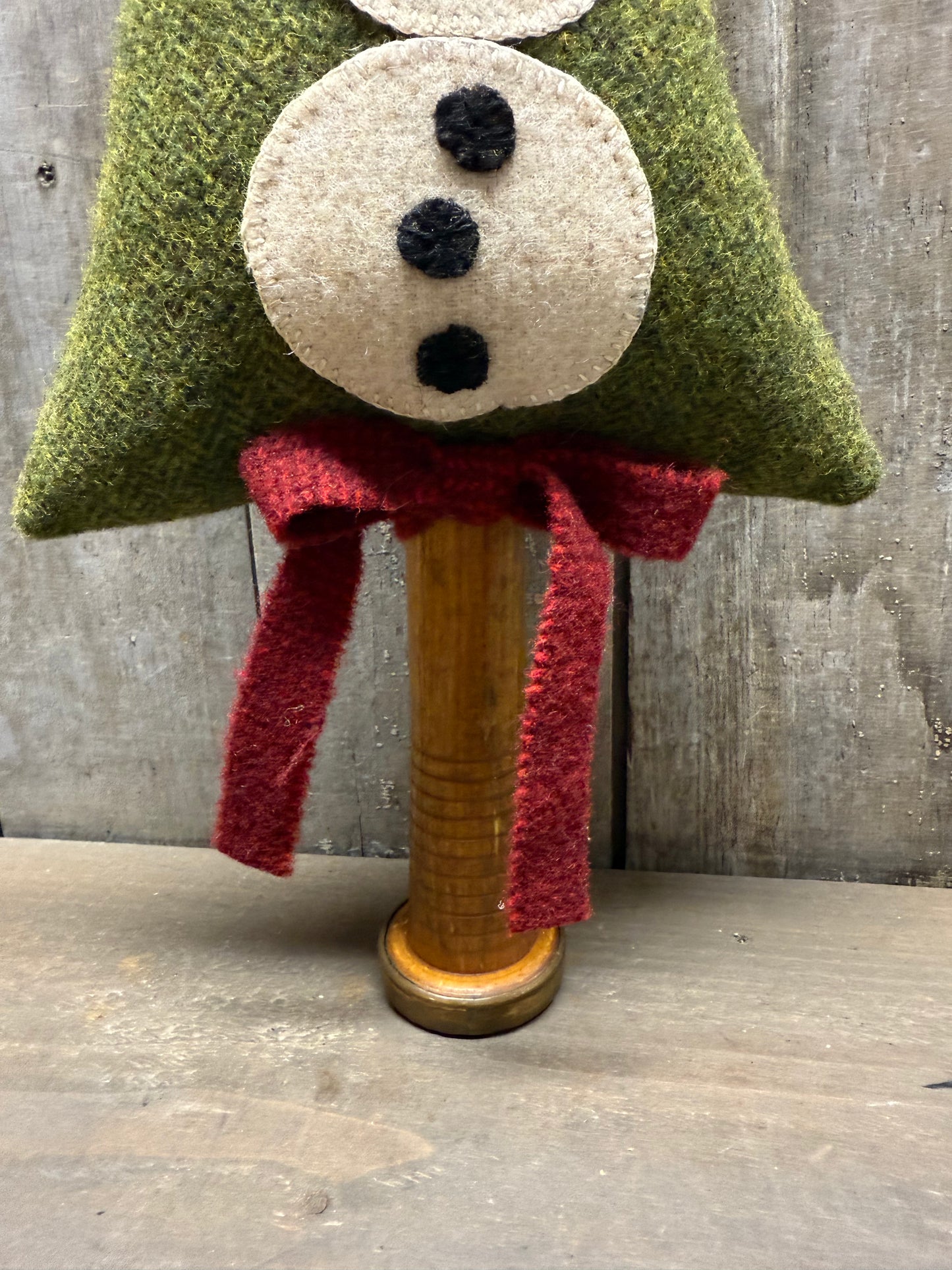 Wool Tree, 16", SNOWMAN/SPOOL