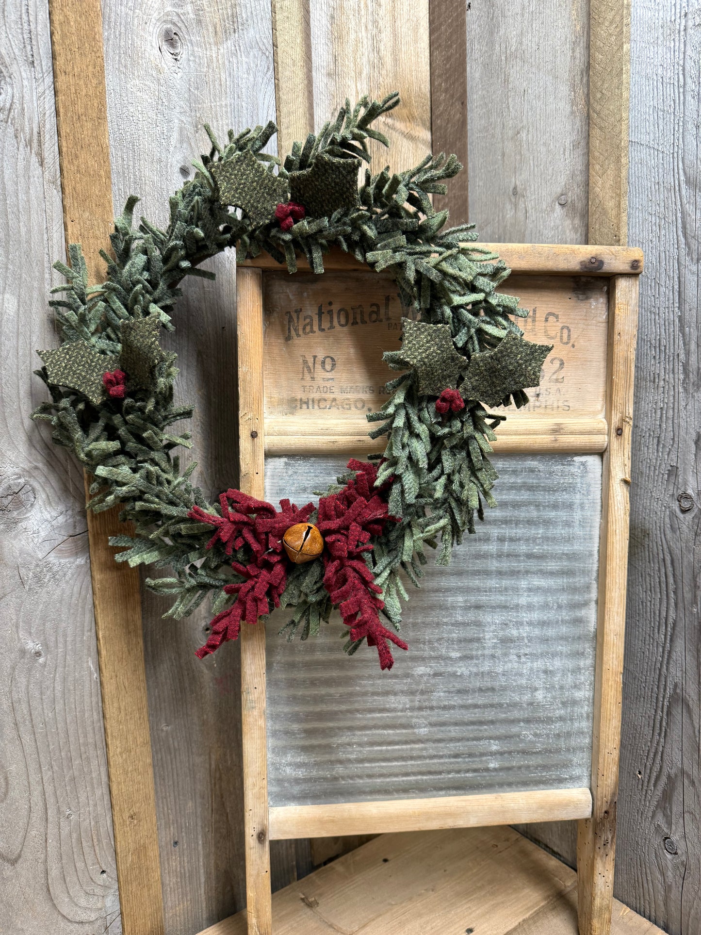 Wool Wreath, 15", ASSORTED STYLES