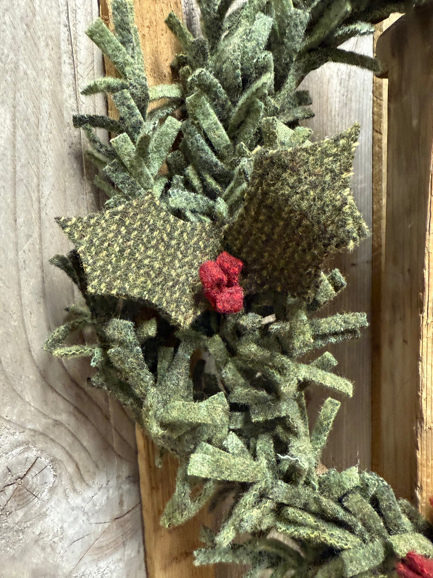 Wool Wreath, 15", ASSORTED STYLES