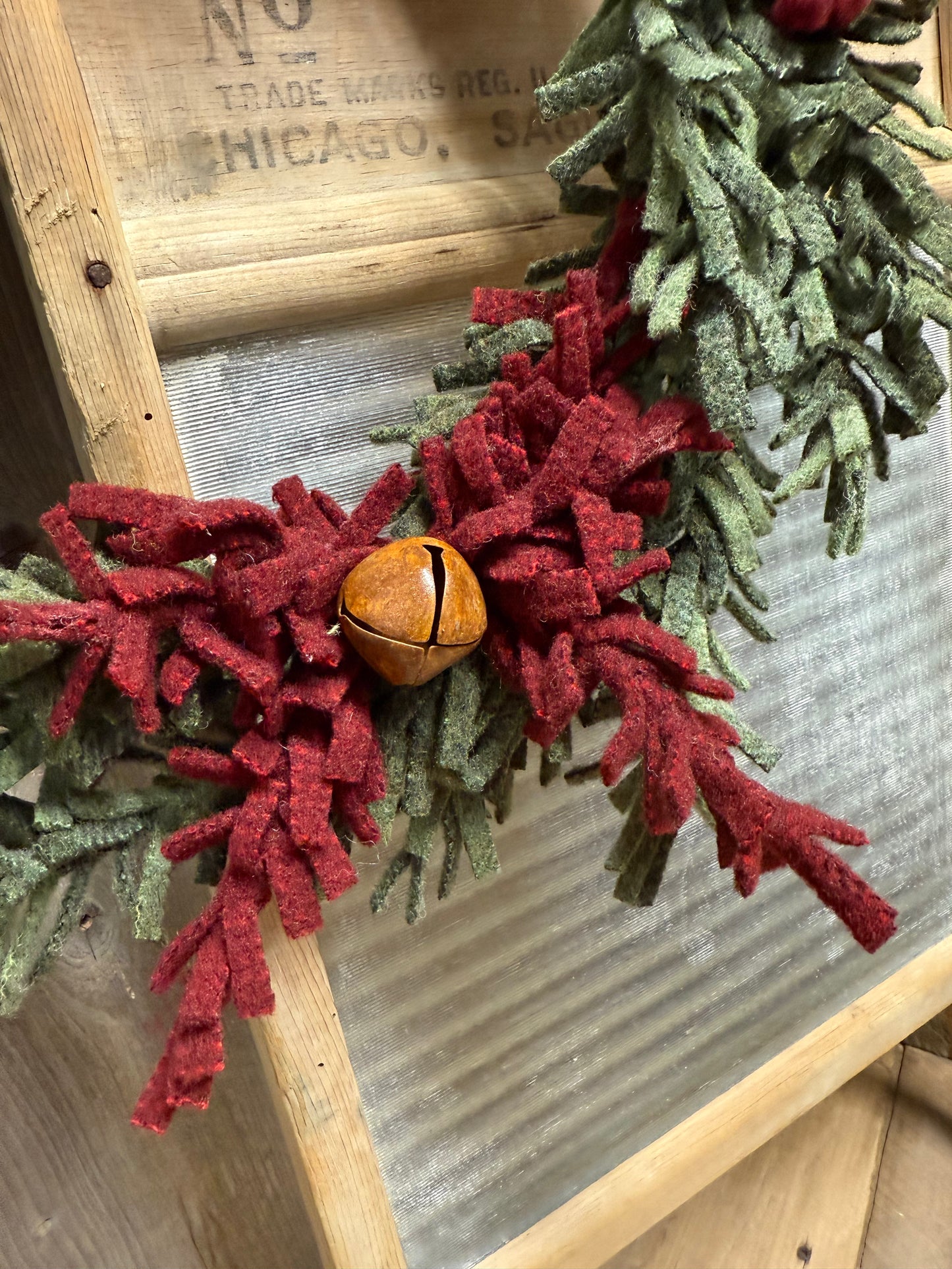 Wool Wreath, 15", ASSORTED STYLES