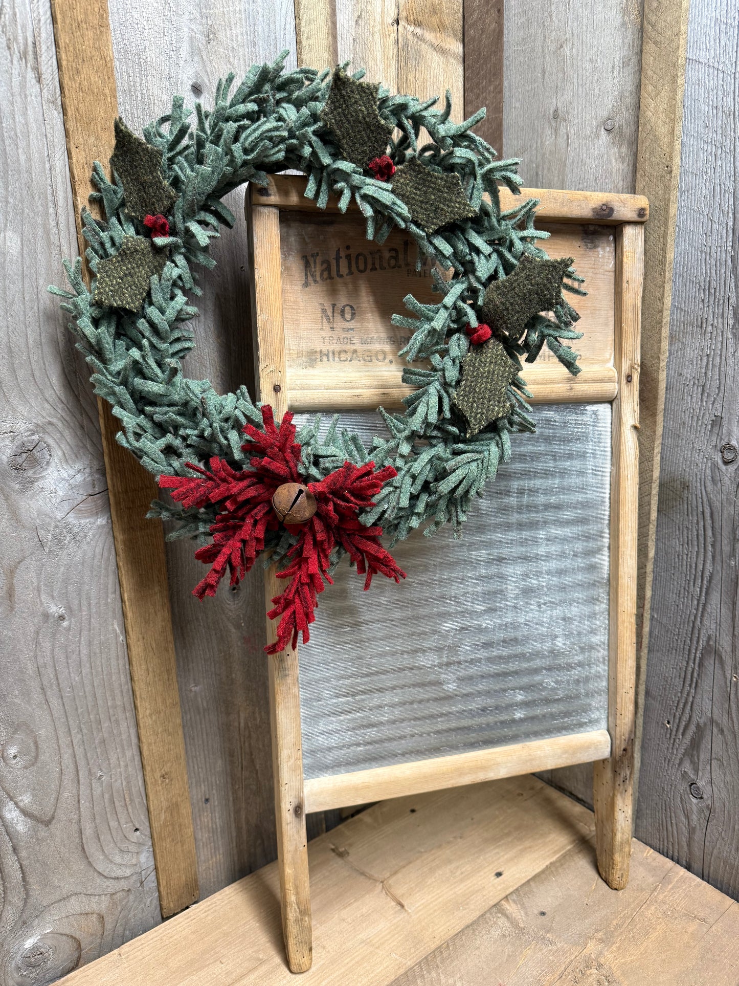Wool Wreath, 15", ASSORTED STYLES